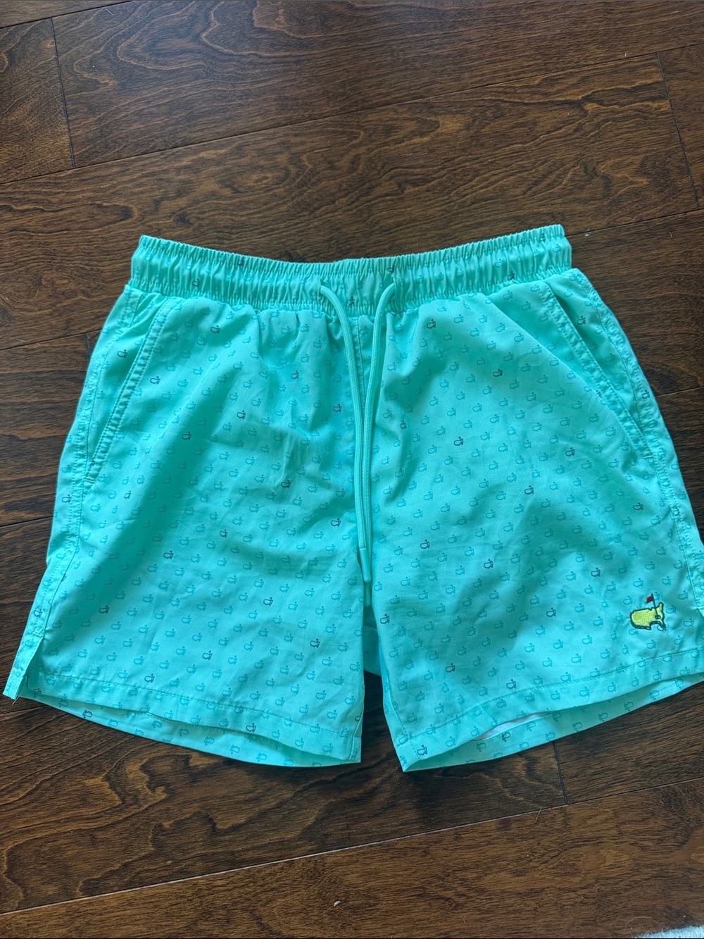 Boys Masters Swim Shorts with Logo Patch